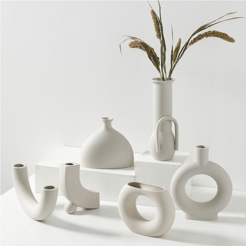 Clean White Ceramic Vase