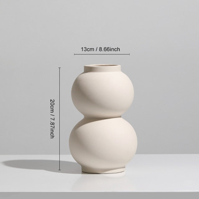 Beige Ceramic Vases
